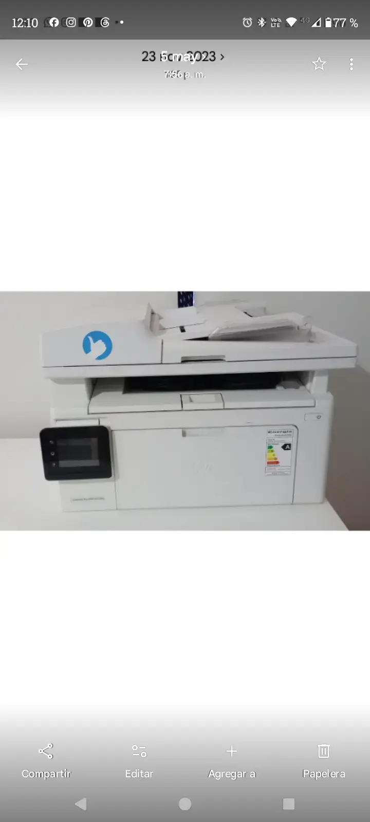 Impresora multifuncional HP LaserJet Pro - 2
