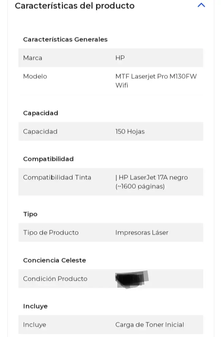 Impresora multifuncional HP LaserJet Pro - 3
