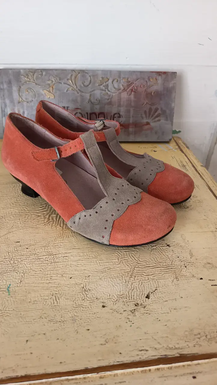 Zapatos de gamuza bicolor para mujer - 3