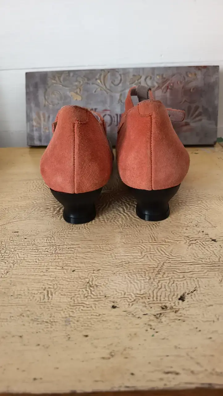 Zapatos de gamuza bicolor para mujer - 4