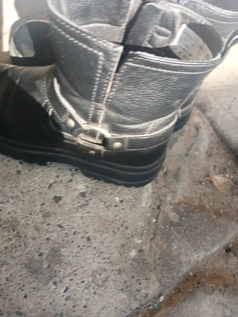 Botines de cuero negro para niña - 3