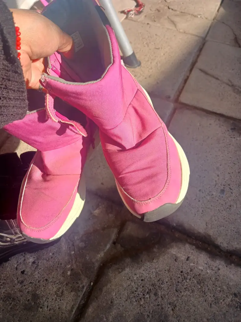 Botines de cuero negro para niña - 4