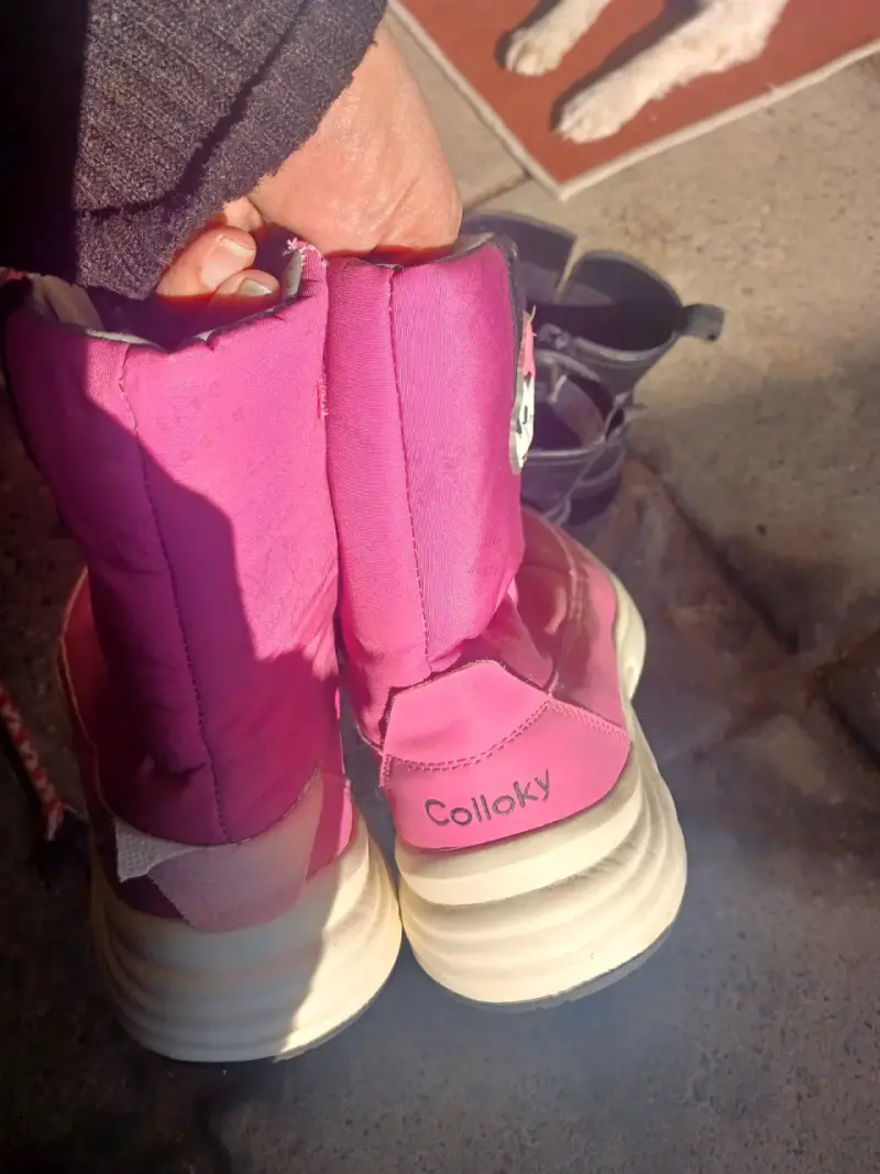 Botines de cuero negro para niña - 6