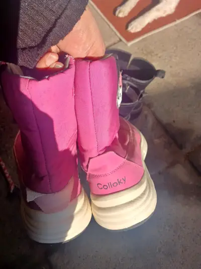 Botines de cuero negro para niña - miniatura 6