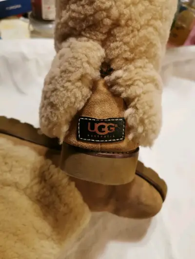 Botas de invierno forradas de lana beige - miniatura 6