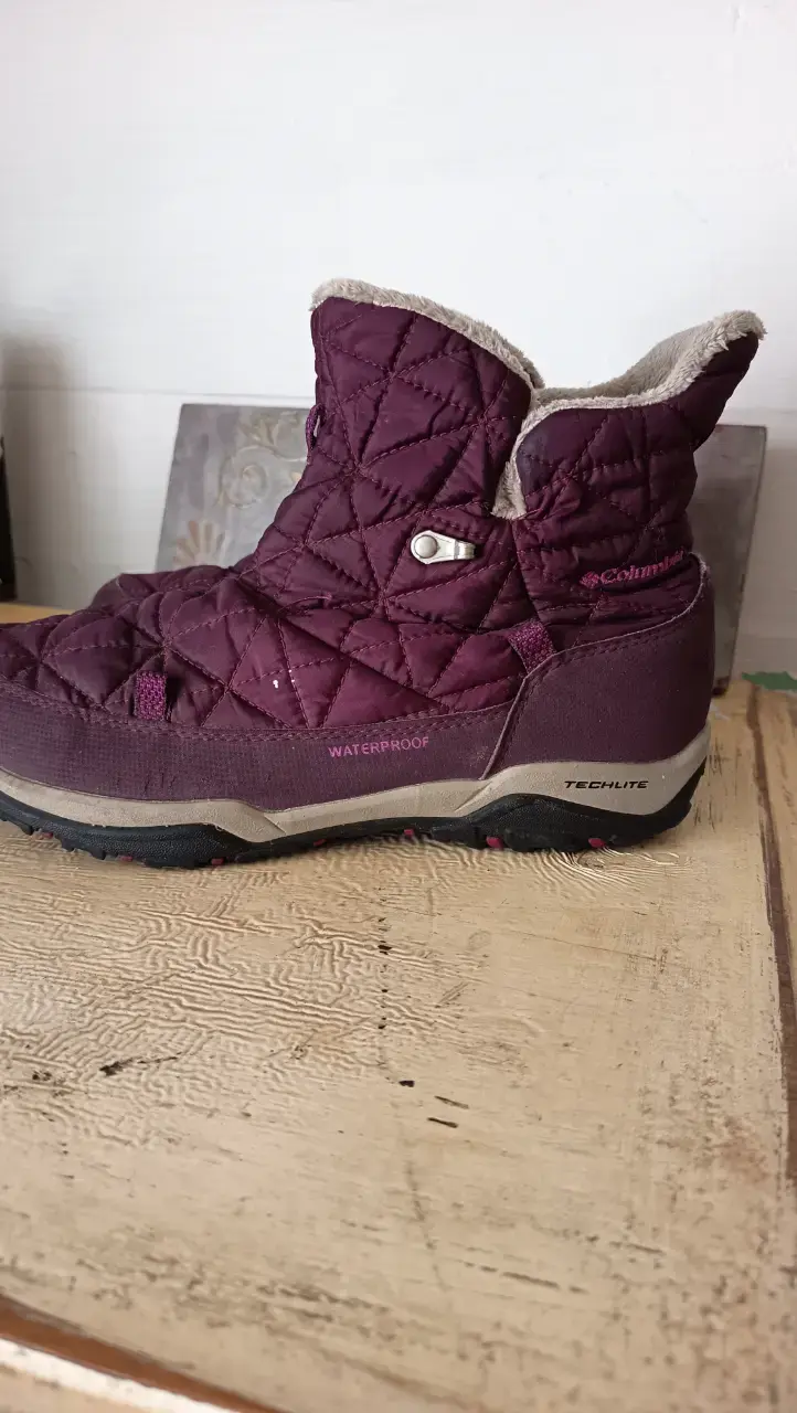 Botas impermeables Columbia burdeos para mujer - 1