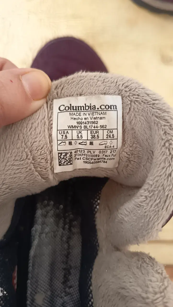 Botas impermeables Columbia burdeos para mujer - 4