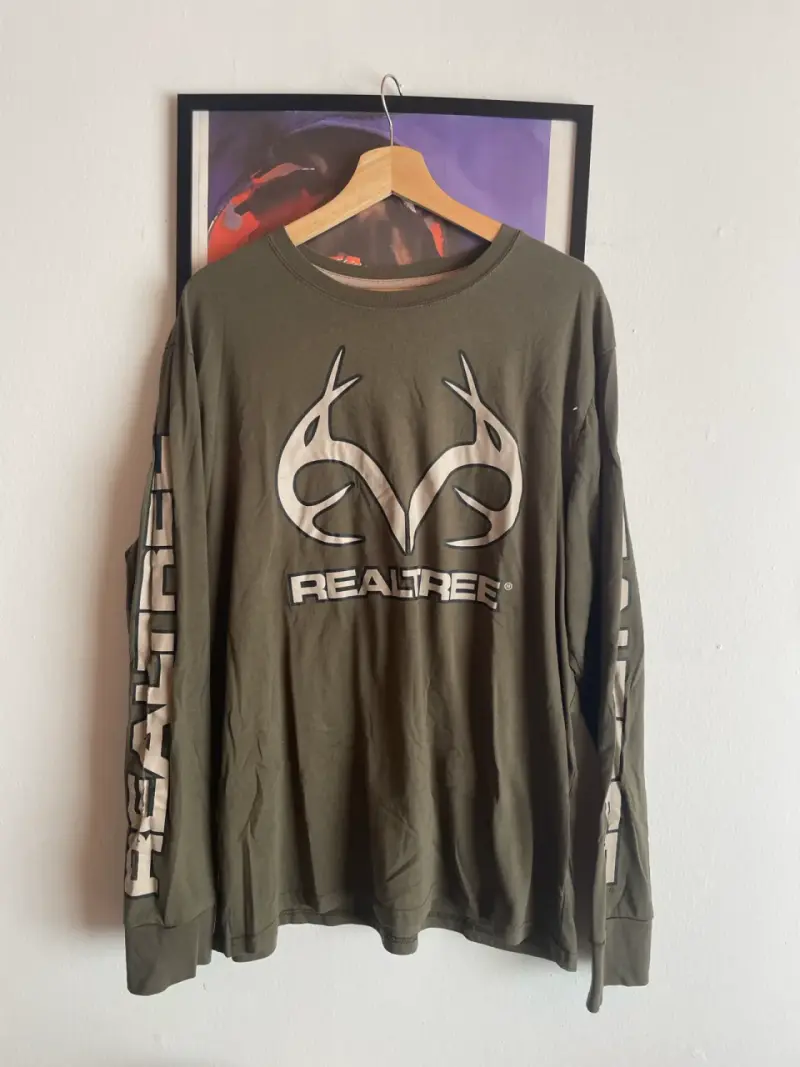 Polera manga larga Realtree verde oliva
