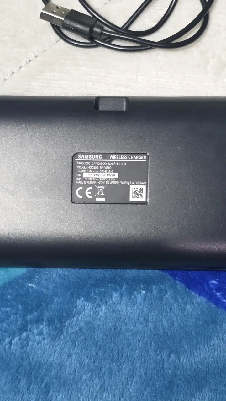 Cargador inalámbrico doble USB negro Samsung - 3
