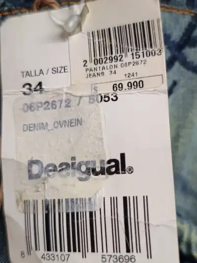 Pantalones Bombachos Desigual de Mezclilla - miniatura 5