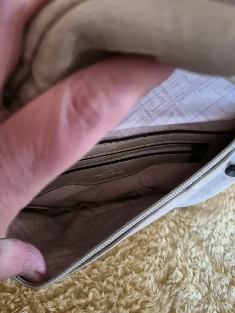 Riñonera Beige Sei de cuero sintético - 4