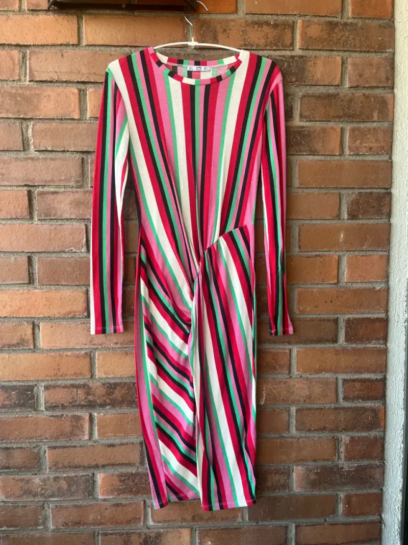 Vestido Zara a rayas talla S - 2