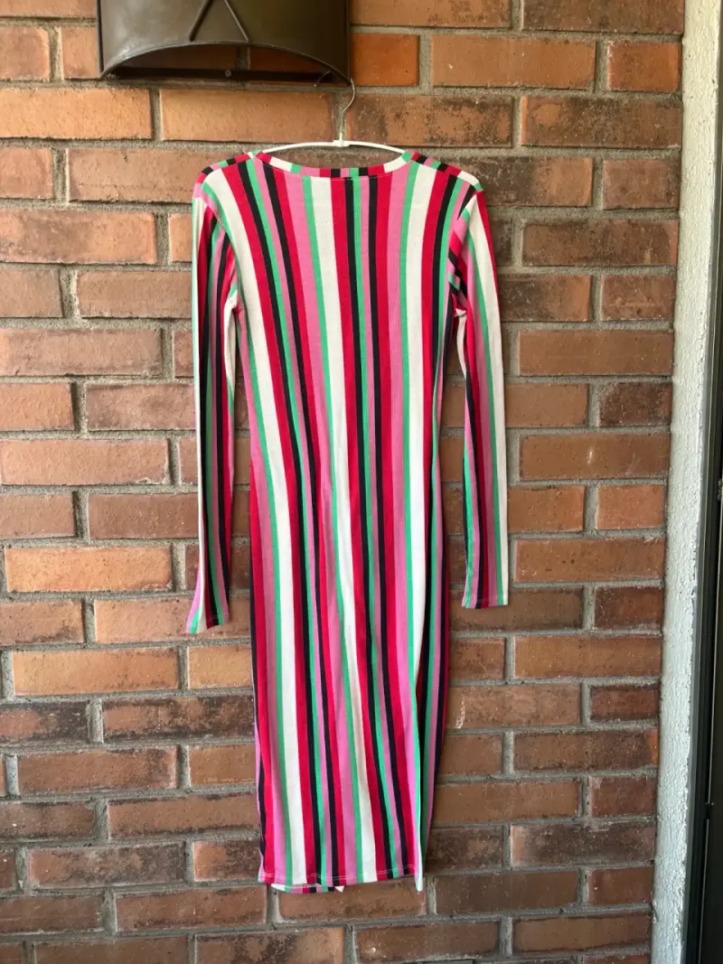 Vestido Zara a rayas talla S - 3