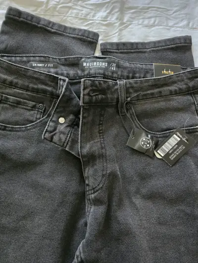Jeans negros skinny fit para hombre - miniatura 5