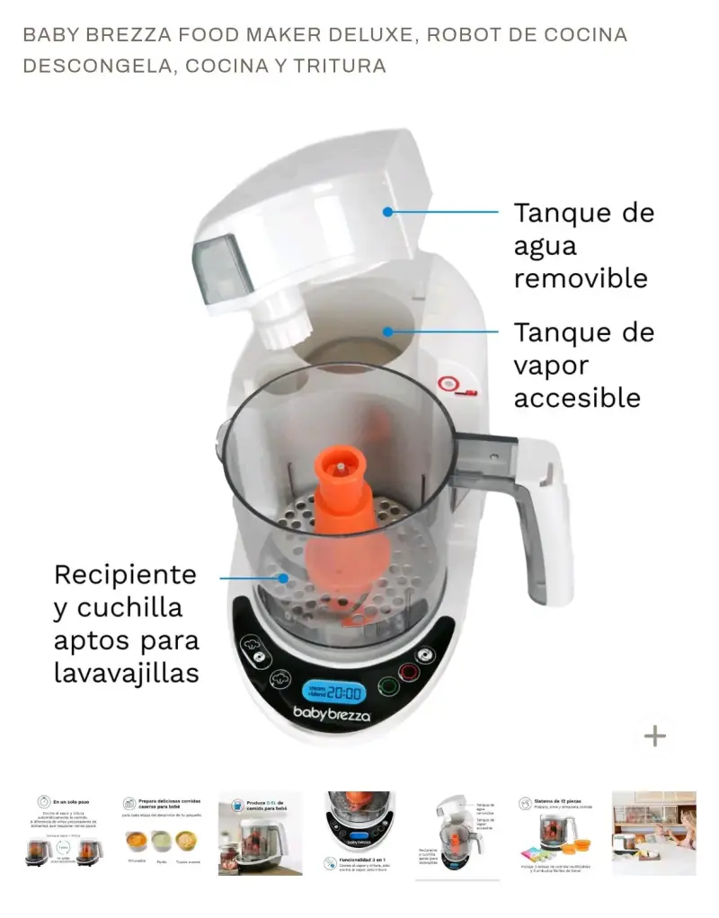 Robot de cocina Baby Brezza Food Maker Deluxe - 1