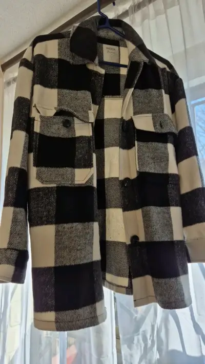Chaqueta de lana a cuadros Index - miniatura 1