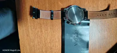 Reloj Bulova cronógrafo de cuero negro - miniatura 5