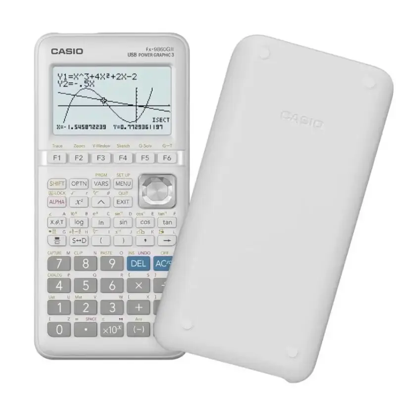 Calculadora gráfica Casio FX-9860GIII blanca - 1