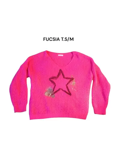 SUÉTERS CON ESTILO ANIMAL PRINT Y ESTRELLAS - miniatura 3