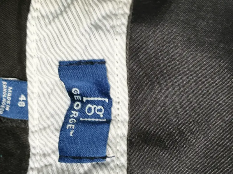 Bermudas negras de algodón para hombre - 3