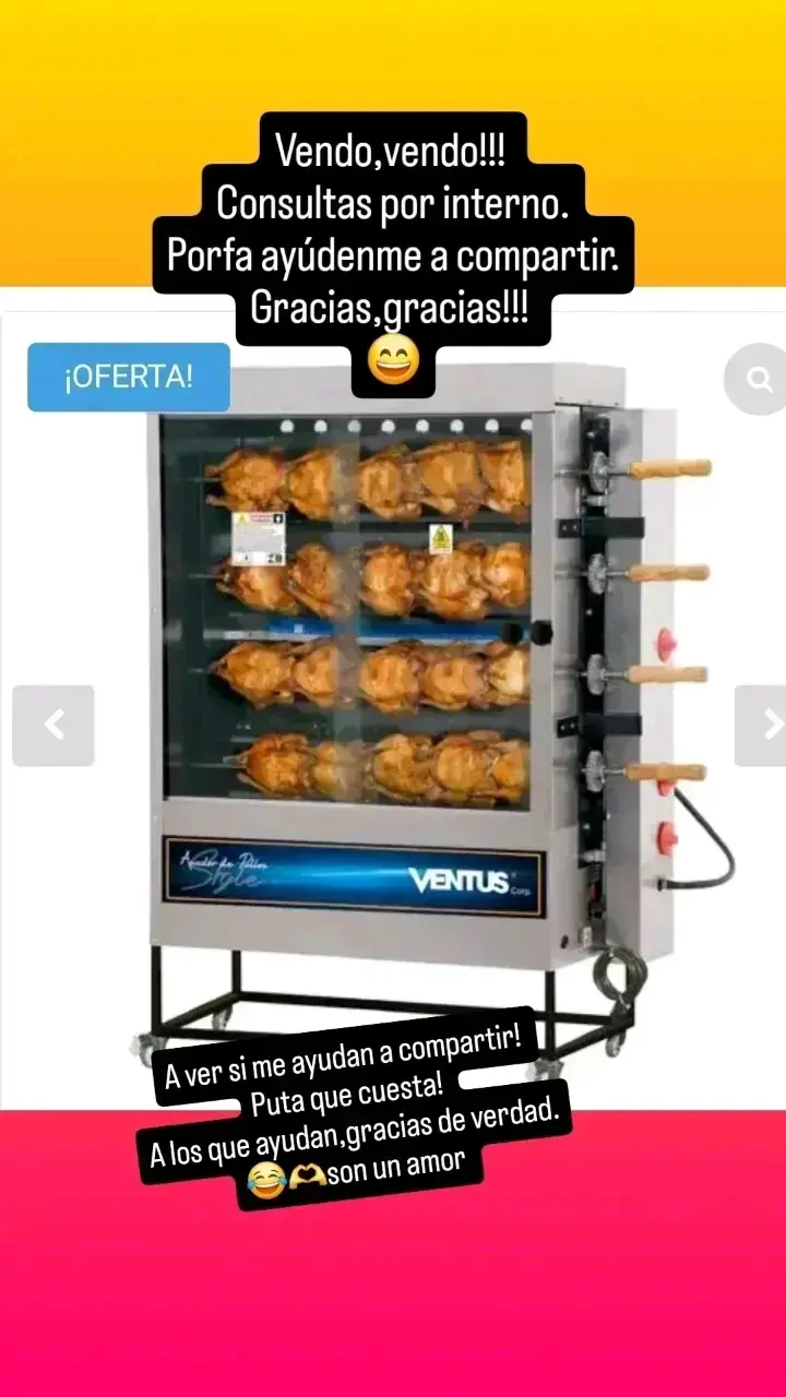 Asador de pollos Ventus eléctrico