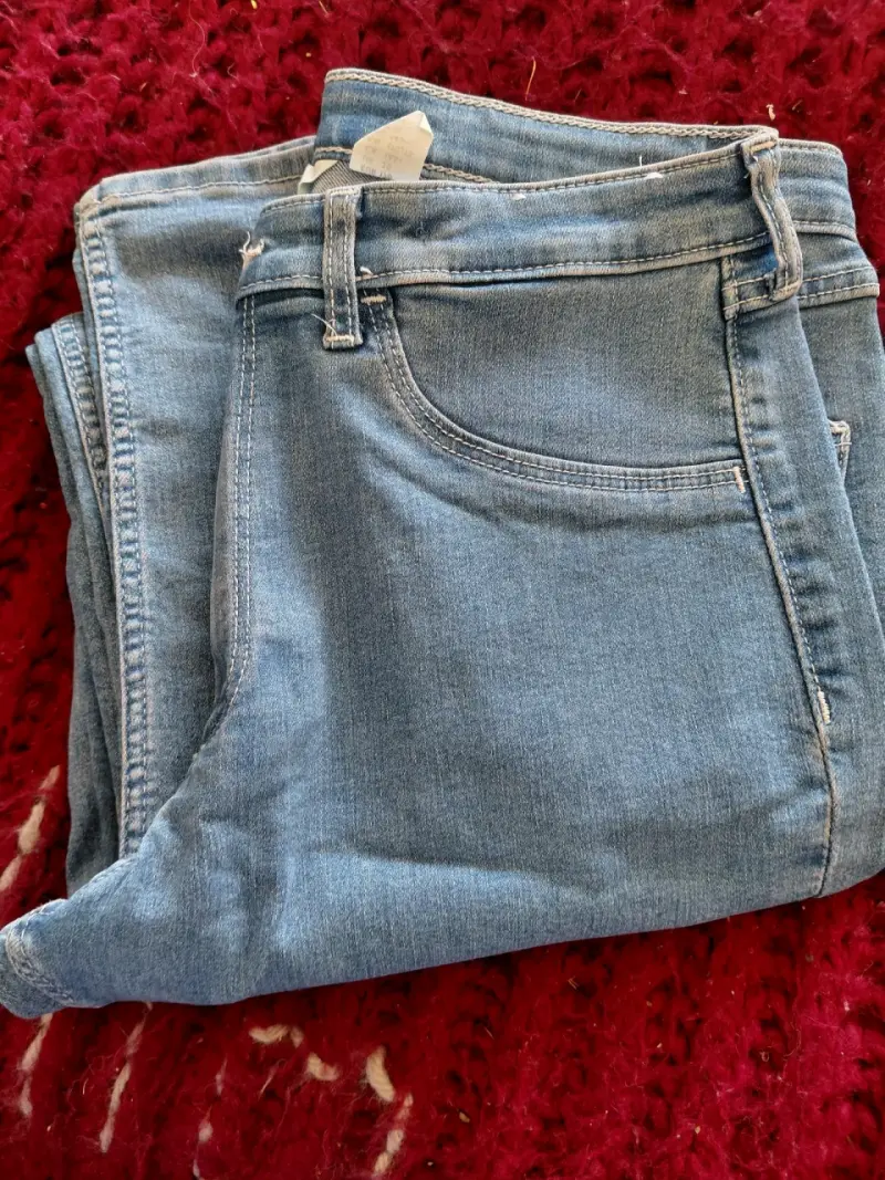 Jeans azul claro de mezclilla - 1