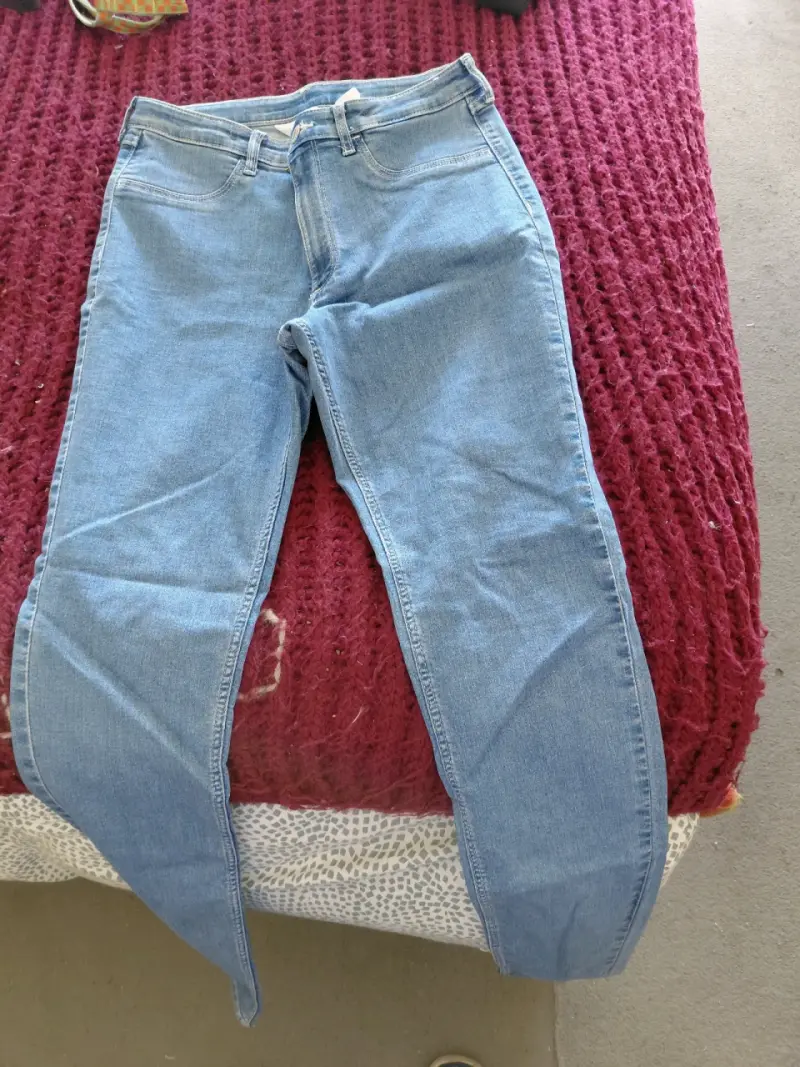 Jeans azul claro de mezclilla - 3