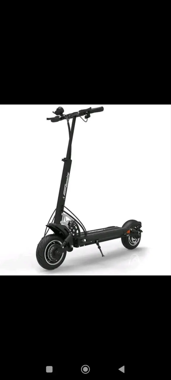 Scooter eléctrico plegable negro