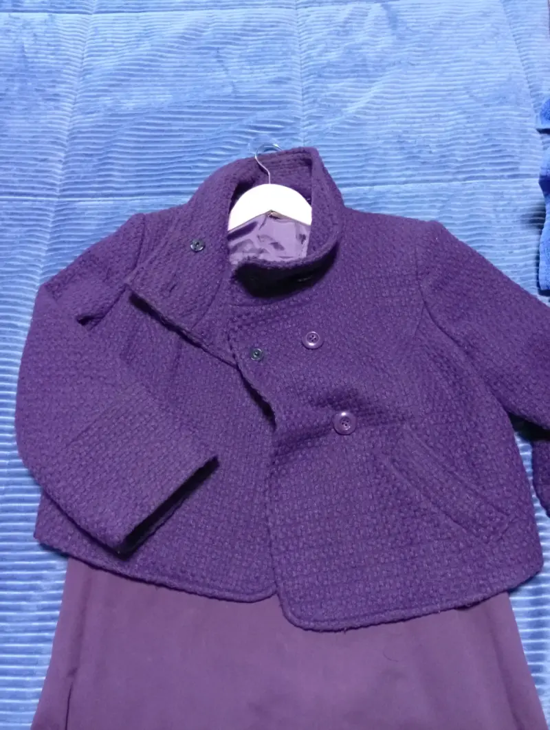 Vestido sin mangas con lentejuelas morado - 2