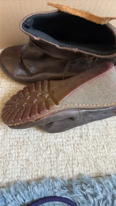 Botines de cuero marrón - miniatura 3