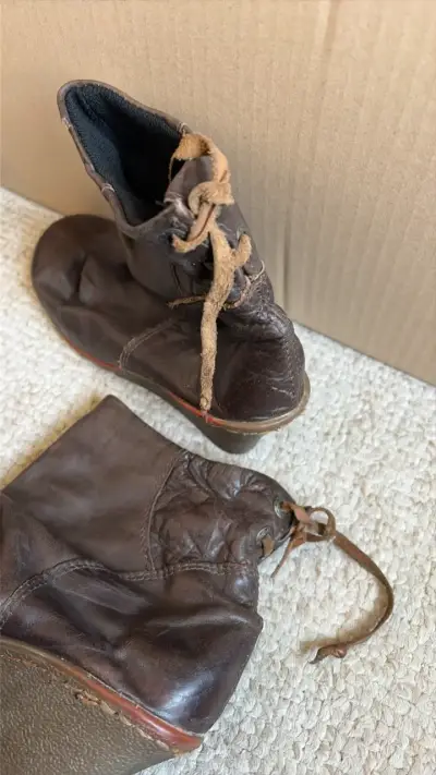Botines de cuero marrón - miniatura 4