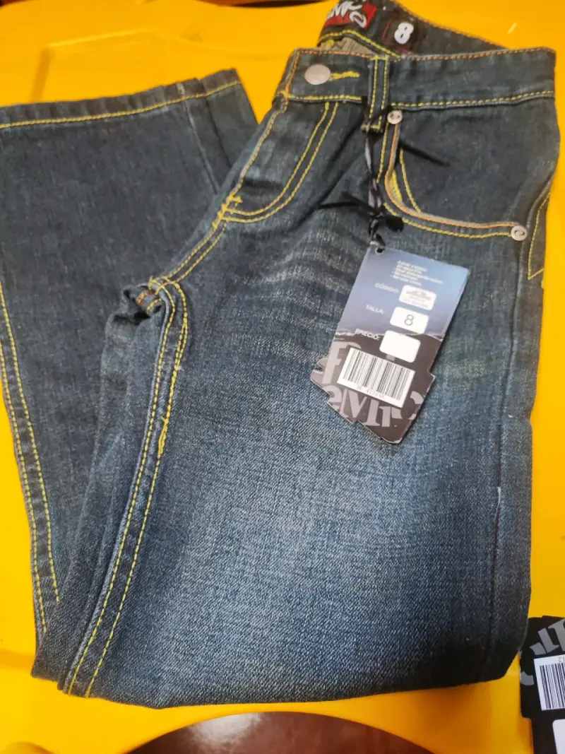 Jeans azul oscuro talla 8 - 2