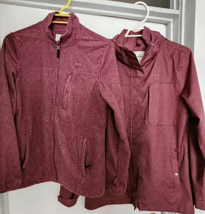 Chaqueta Kivül Mujer Siklos 3 en 1 Burdeo - miniatura 4