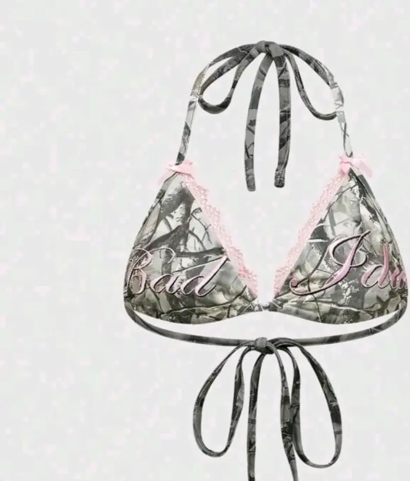 Conjunto baddie negro con diseño 'Angel' - 2