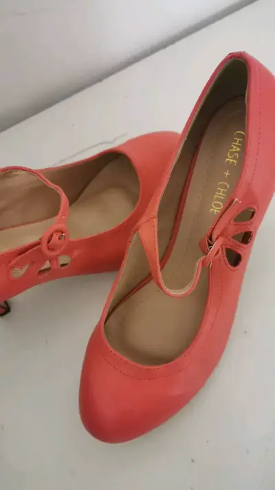 Zapatos de tacón coral Chase and Cloé - miniatura 2