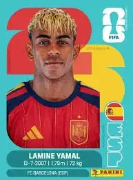 Lámina Panini FIFA 2026 Lamine Yamal
