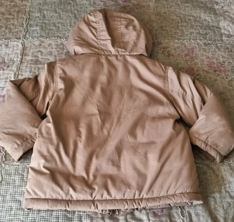 Parka infantil Mickey Mouse beige con capucha - 5