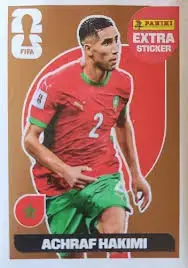 Lámina Panini FIFA extra Achraf Hakimi Marruecos