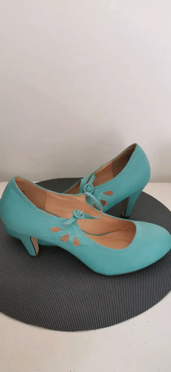 Zapatos de tacón turquesa Chase and Cloé - 1