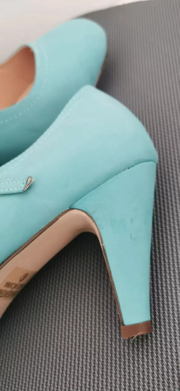 Zapatos de tacón turquesa Chase and Cloé - 3