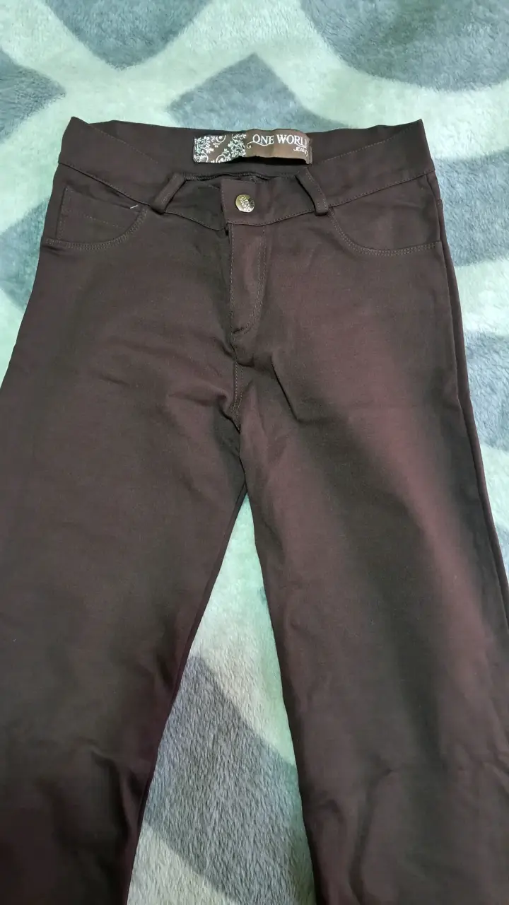Pantalones negros One World acampanados - 3