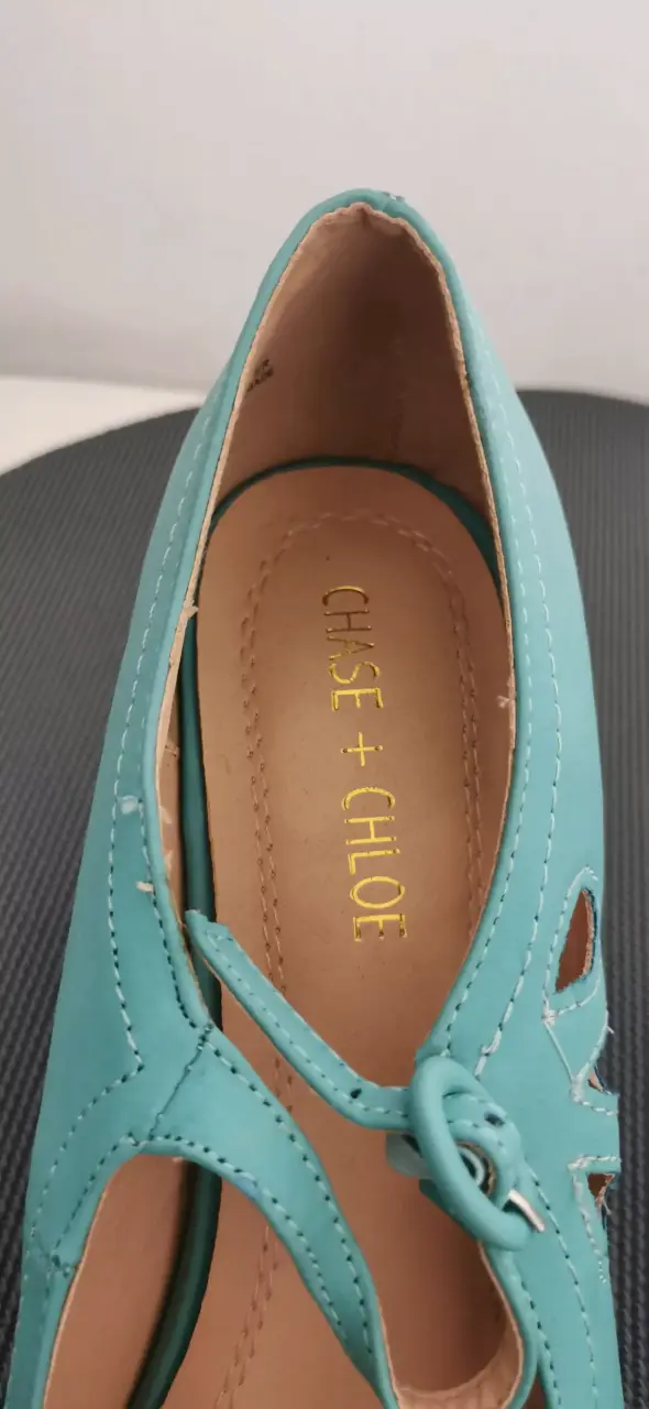 Zapatos de tacón turquesa Chase and Cloé - 2