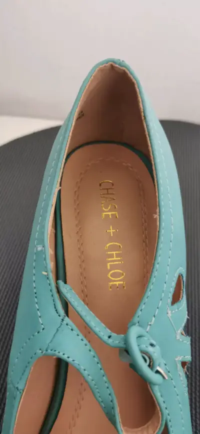 Zapatos de tacón turquesa Chase and Cloé - miniatura 2