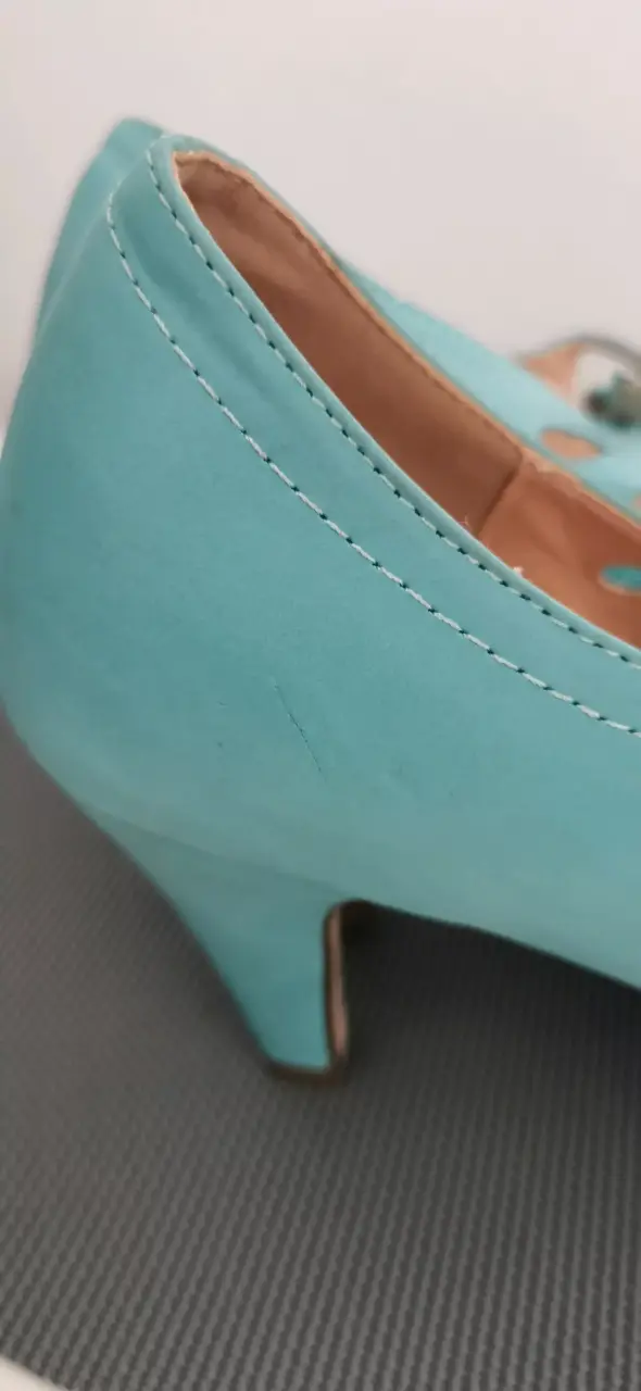 Zapatos de tacón turquesa Chase and Cloé - 3