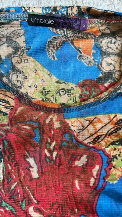 Vestido estampado colorido Umbrale - miniatura 2