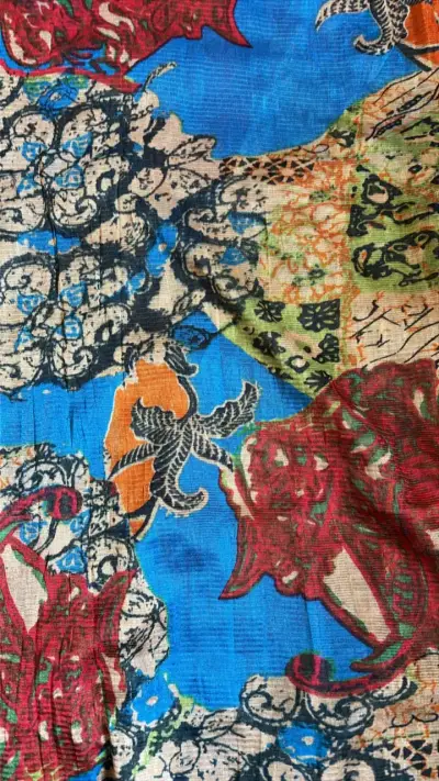 Vestido estampado colorido Umbrale - miniatura 4