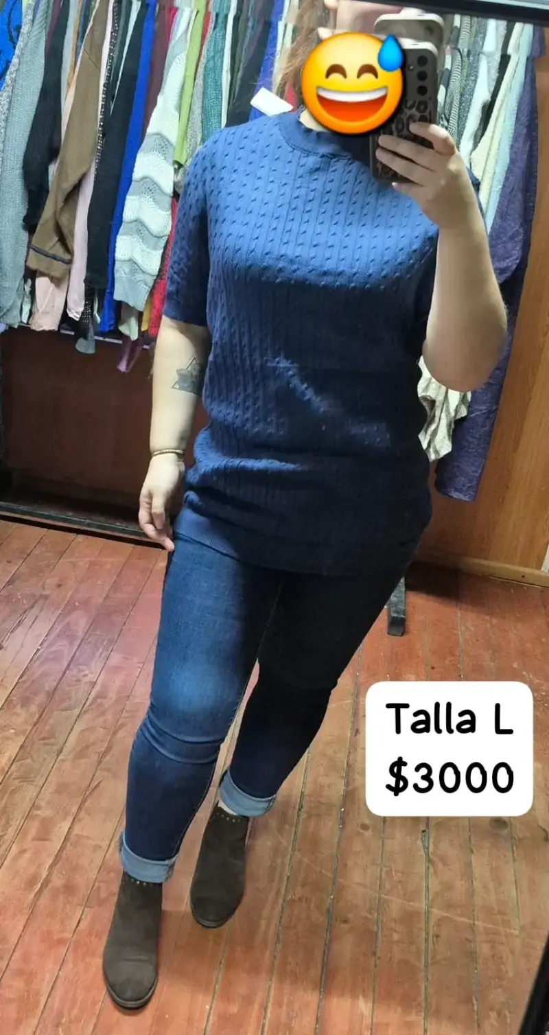 Abrigo rojo de lana talla M - 6