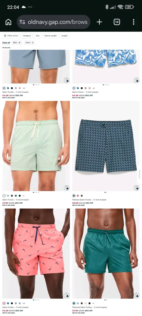 Trajes de baño Old Navy XXXXL - 6