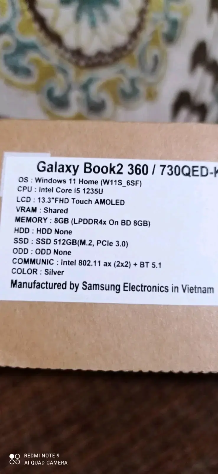 Notebook Samsung Galaxy Book Pro 360 - 2