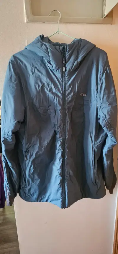 Chaqueta azul Lippi impermeable con capucha - miniatura 1